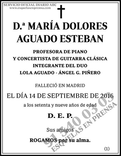 María Dolores Aguado Esteban